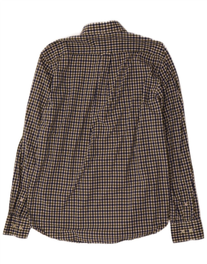 Gant Herren-Hemd mit normaler Passform, mittelgrüne Gingham-Baumwolle