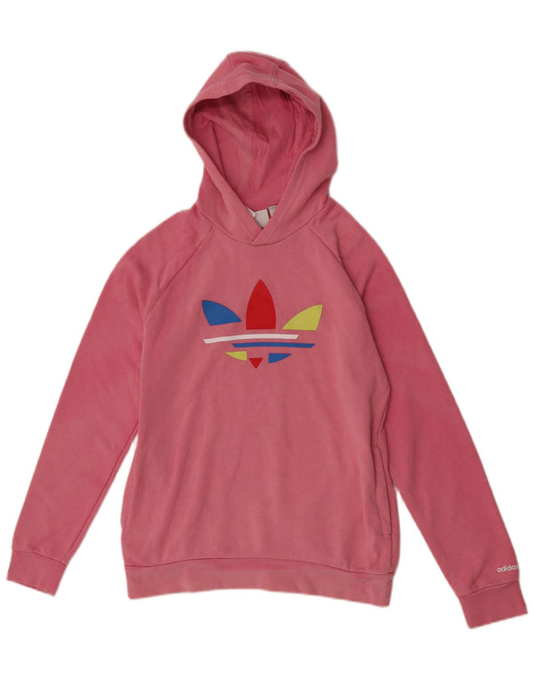 Adidas Mädchen Graphic Hoodie Pullover 13–14 Jahre Rosa Baumwolle
