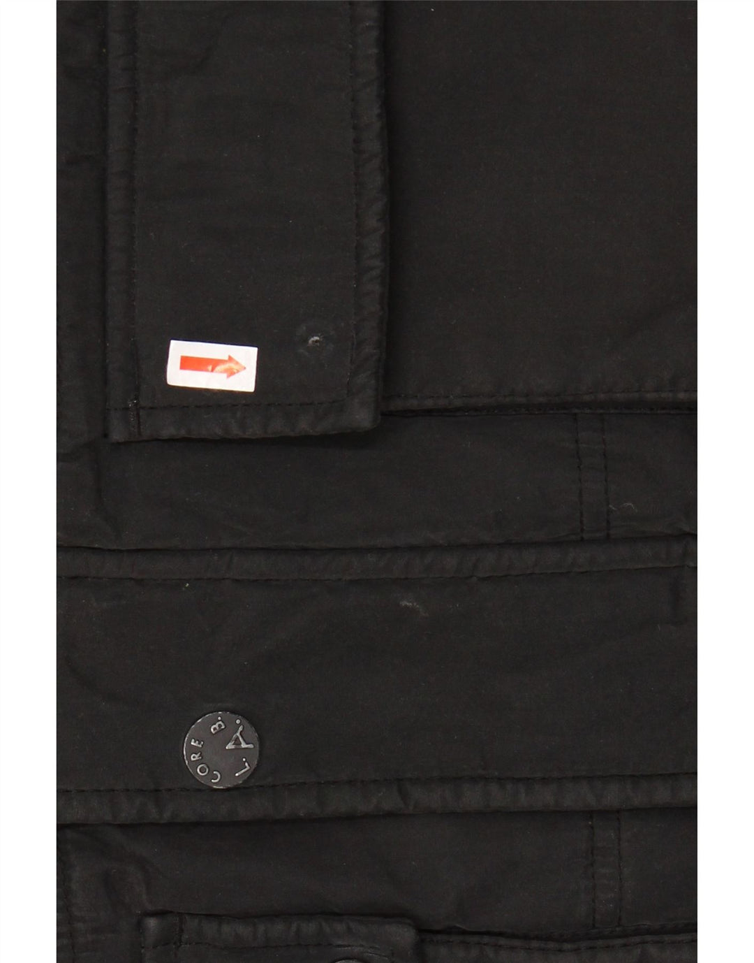 JACK & JONES Wattierte Herrenjacke mit Kapuze, UK 38, Mittelschwarz, Polyester