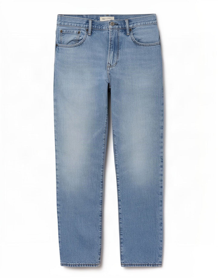 Gap Damen Straight Jeans W30 L32 Blaue Baumwolle