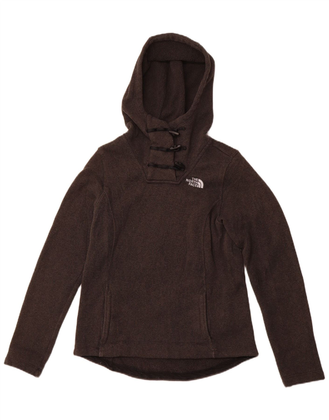 THE NORTH FACE Damen-Kapuzenpullover mit Knopfkragen, Gr. 10, Größe S, grau, Polyester