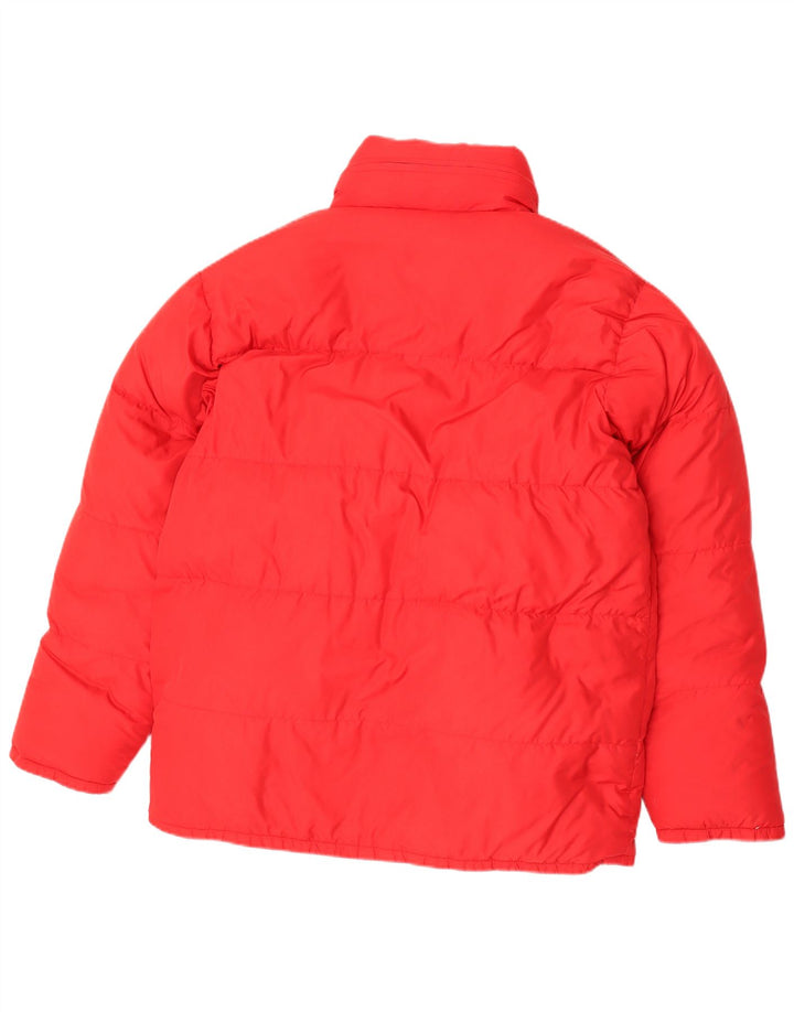 SALEWA Wattierte Herrenjacke mit Kapuze, UK 38, Mittelrot, Polyamid