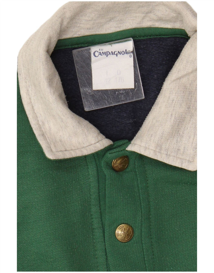 F.LLI Campagnolo Damen Grafik-Sweatshirt-Pullover IT 42 Mittelgrün