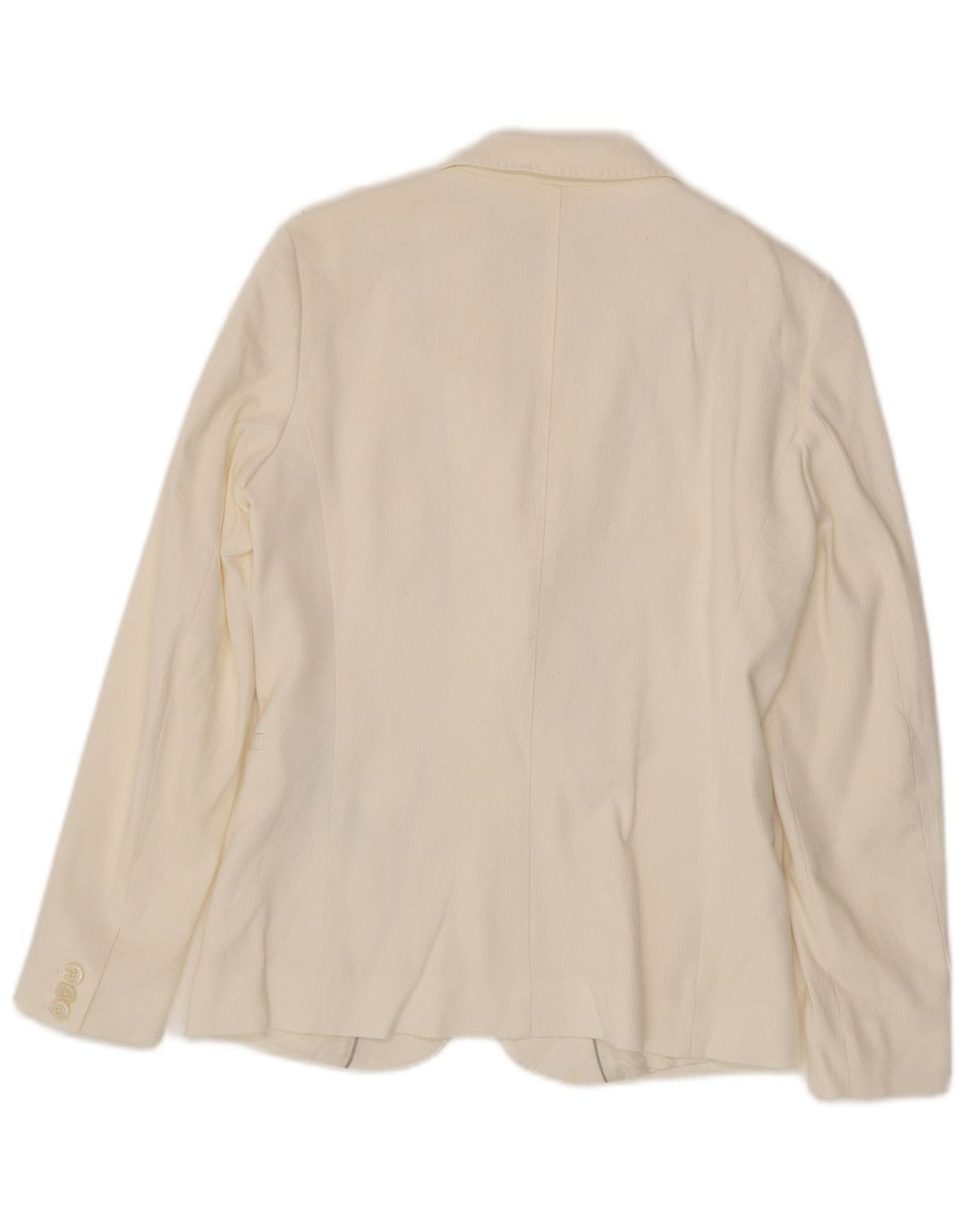MASSIMO DUTTI Womens 2 Button Blazer Jacket EU 36 XS White Cotton