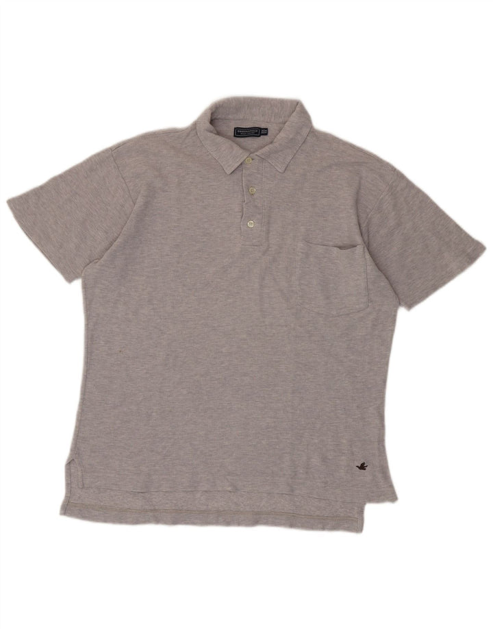 BROOKSFIELD Herren-Poloshirt IT 52, große grau gefleckte Baumwolle