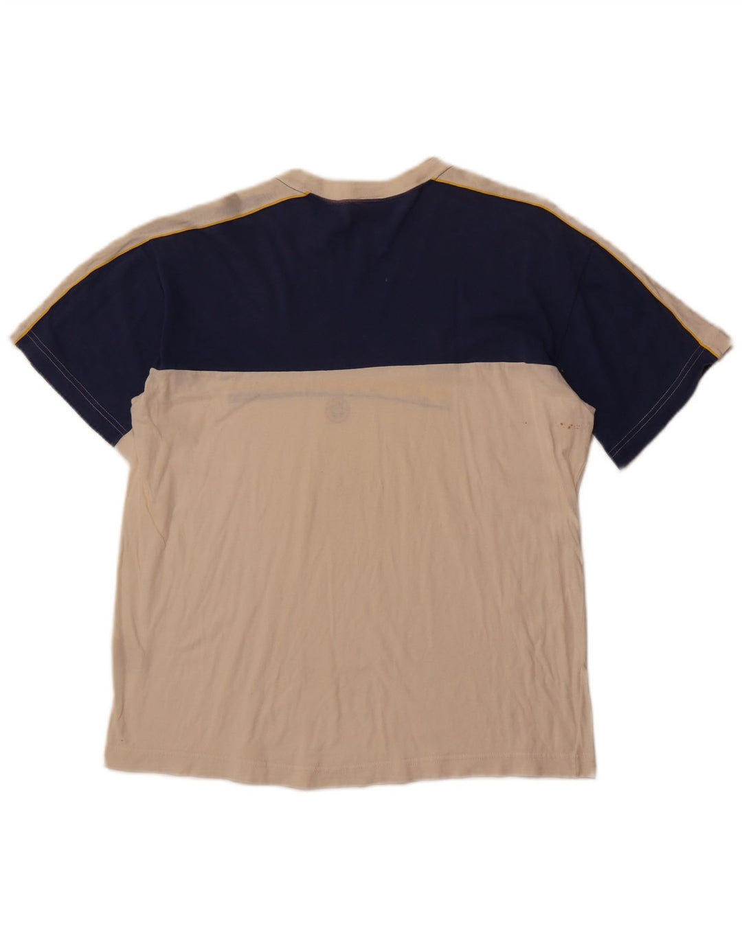 COLMAR Herren Grafik-T-Shirt-Oberteil, Mittelweiß, Colourblock-Baumwolle, Sport