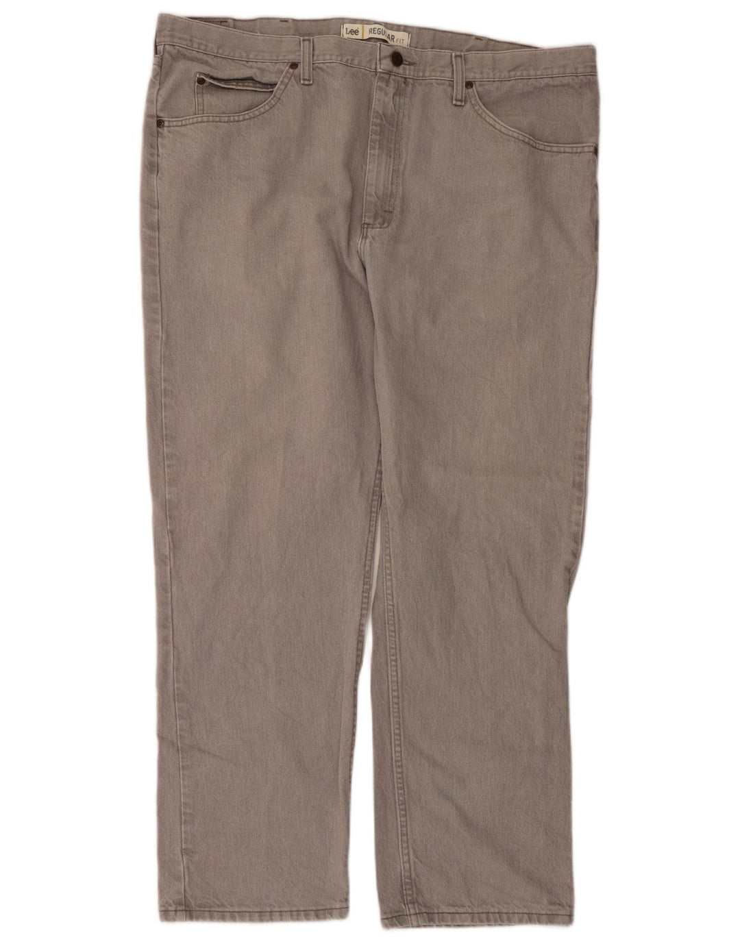 Lee Herren-Jeans mit normaler Passform, gerade Passform, W42, L30, graue Baumwolle