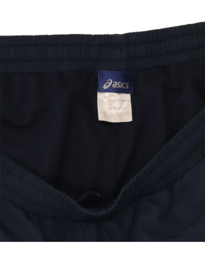 Asics Herren-Trainingshose, groß, marineblau, Farbblock-Polyester