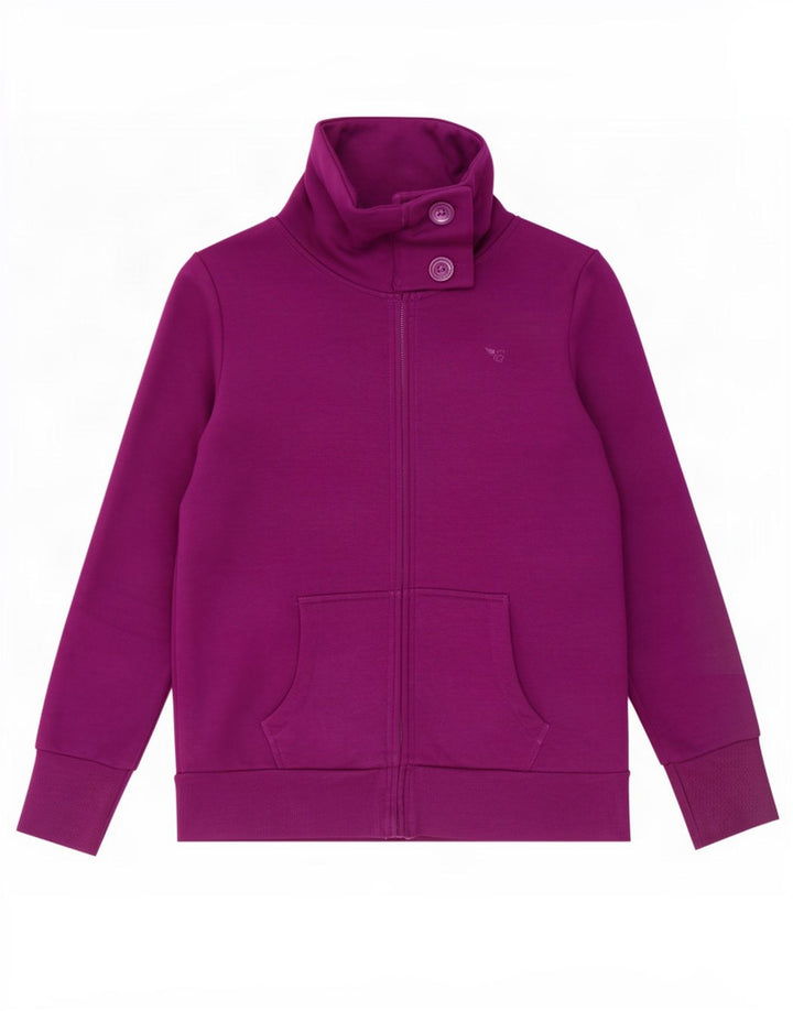 Esprit Damen-Trainingsanzug-Oberteiljacke UK 18 XL Lila Baumwolle