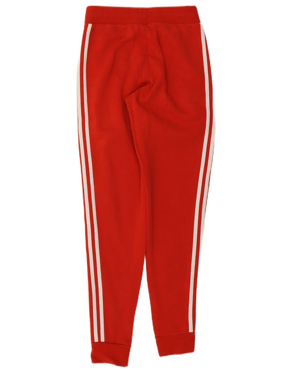 Adidas Damen Trainingshose Jogger UK 4 XS Rot Baumwolle