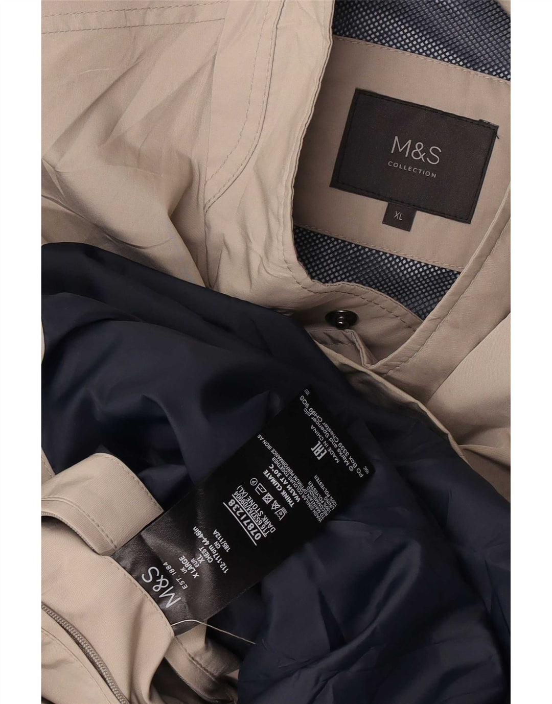 Marks & Spencer Herren Utility Jacke UK 42 XL Grau Polyester