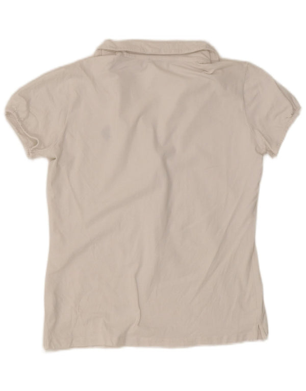 U.S. Polo Assn. Damen-Poloshirt UK 14 Large aus weißer Baumwolle