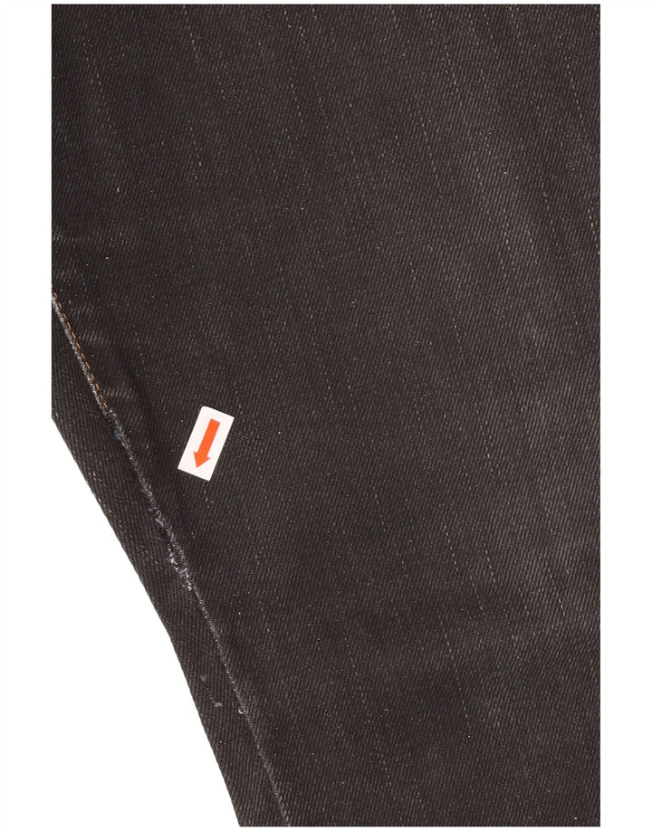 JUST CAVALLI Damen Straight Jeans W34 L27 Schwarze Baumwolle