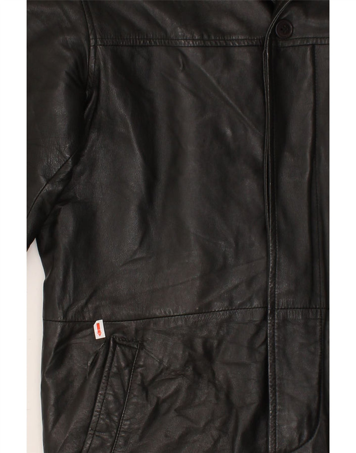 CONBIPEL Herren Ledermantel IT 46 Kleines schwarzes Leder