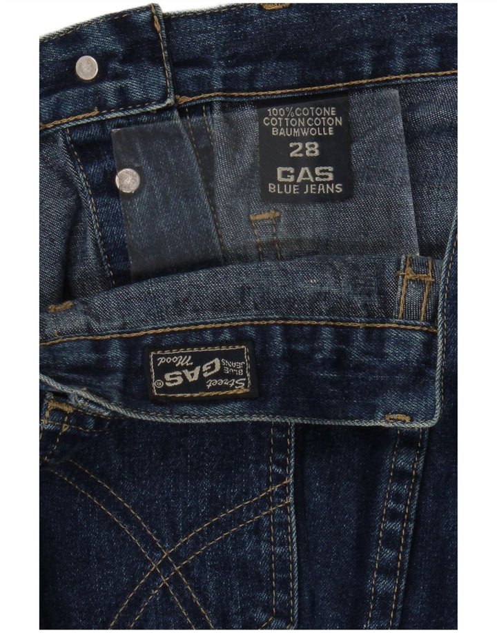 GAS Damen Jeansrock W28 mittelblaue Baumwolle