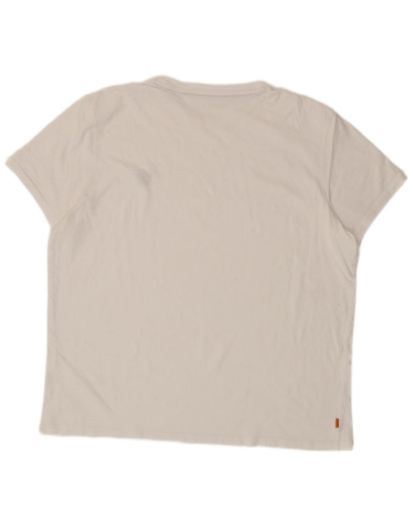 Timberland Herren Slim Fit T-Shirt Top 2XL Weiß