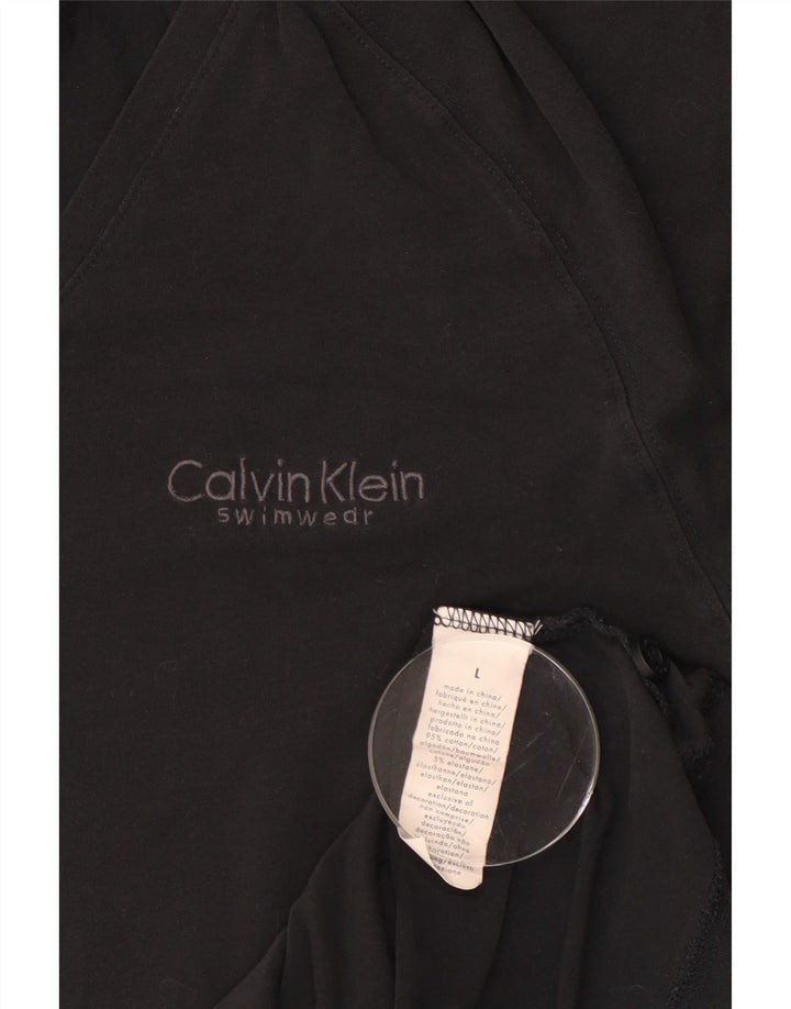 Calvin Klein Herren T-Shirt Top Large Schwarz Baumwolle