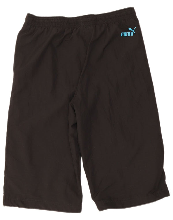 Puma Boys Graphic Sport Shorts 13–14 Jahre, schwarzes Polyester