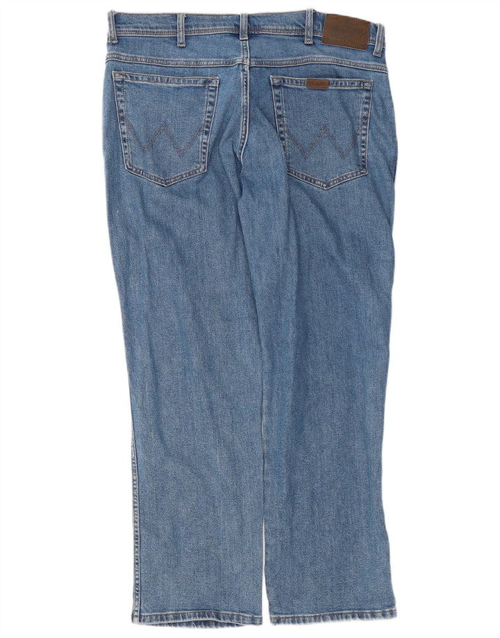 Wrangler Herren-Jeans mit normaler Passform, gerade Passform, W36, L30, Blau, Baumwolle