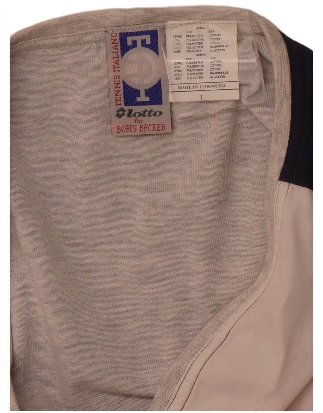 LOTTO Herren-Trainingsanzug, ärmellos, Jacke, groß, Marineblau, Farbblock