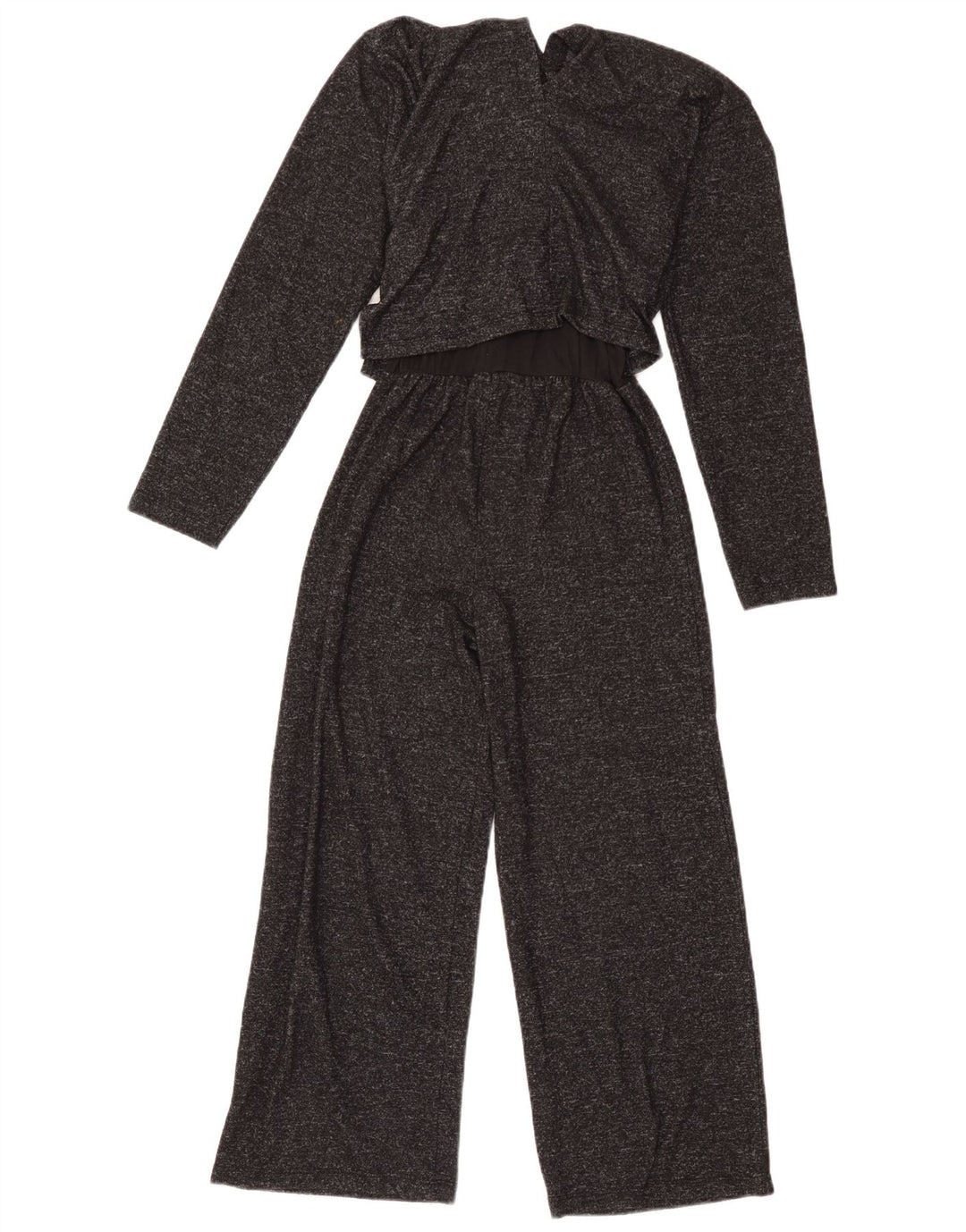 Zara Mädchen-Overall mit langen Ärmeln, 13–14 Jahre, grau meliertes Polyester