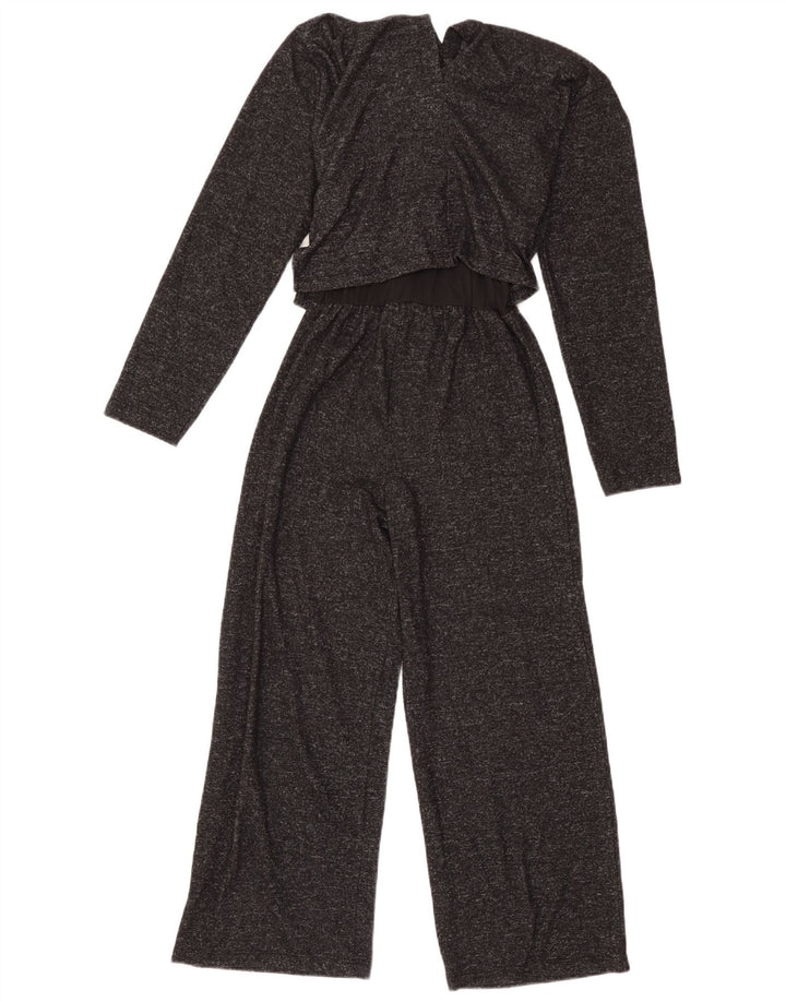 Zara Mädchen-Overall mit langen Ärmeln, 13–14 Jahre, grau meliertes Polyester