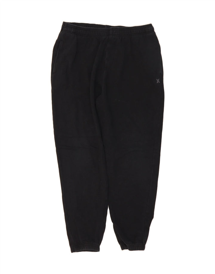 HURLEY Mens Graphic Tracksuit Trousers Joggers Medium  Black Cotton Vintage Hurley and Second-Hand Hurley from Messina Hembry 