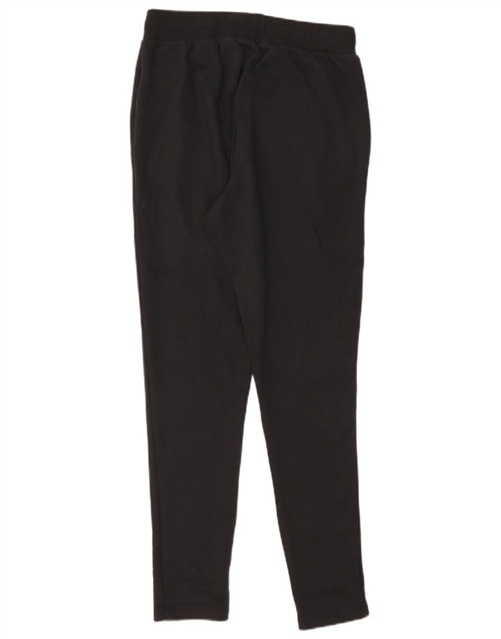 Adidas Damen Trainingshose UK 8 Small Schwarz Baumwolle