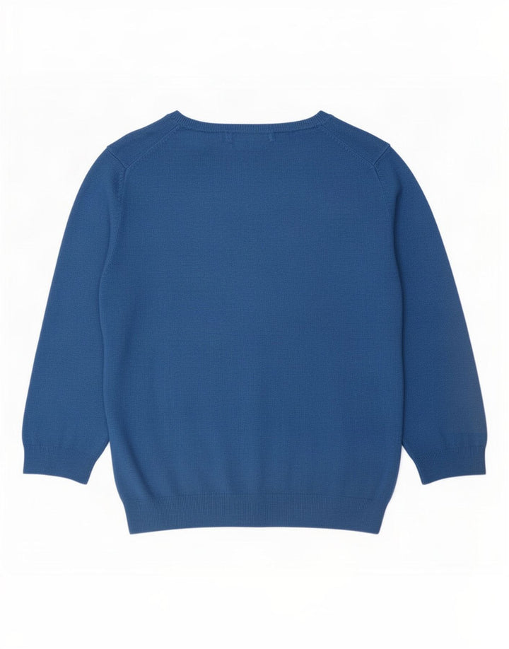 Marks & Spencer Damen-Pullover mit U-Boot-Ausschnitt, Gr. 12, Mittelblau