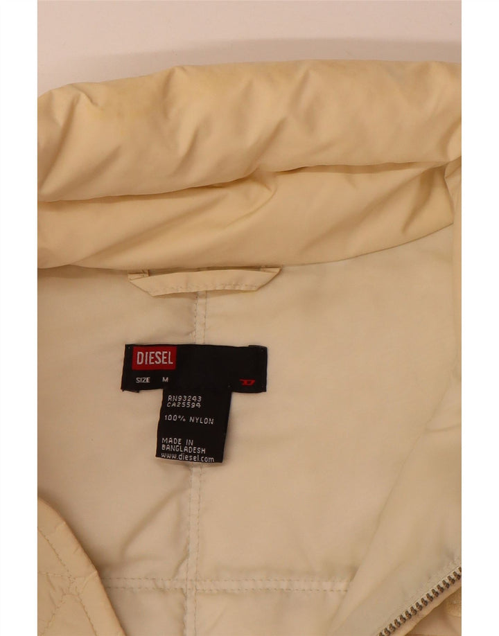 Diesel Herren Wattierte Jacke UK 38 Medium Beige Polyamid