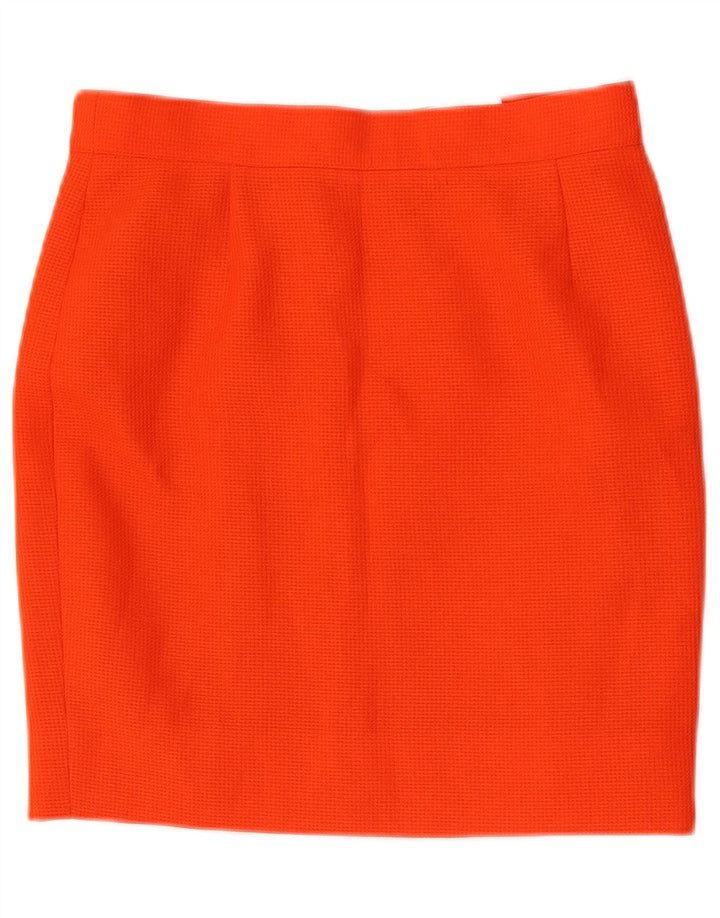 Belmar Damen Bleistiftrock IT 44 Medium W28 Orange Viskose