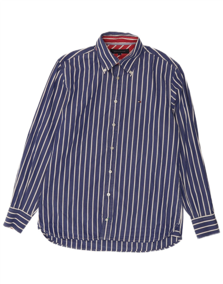 Tommy Hilfiger Herrenhemd, klein, blau gestreift