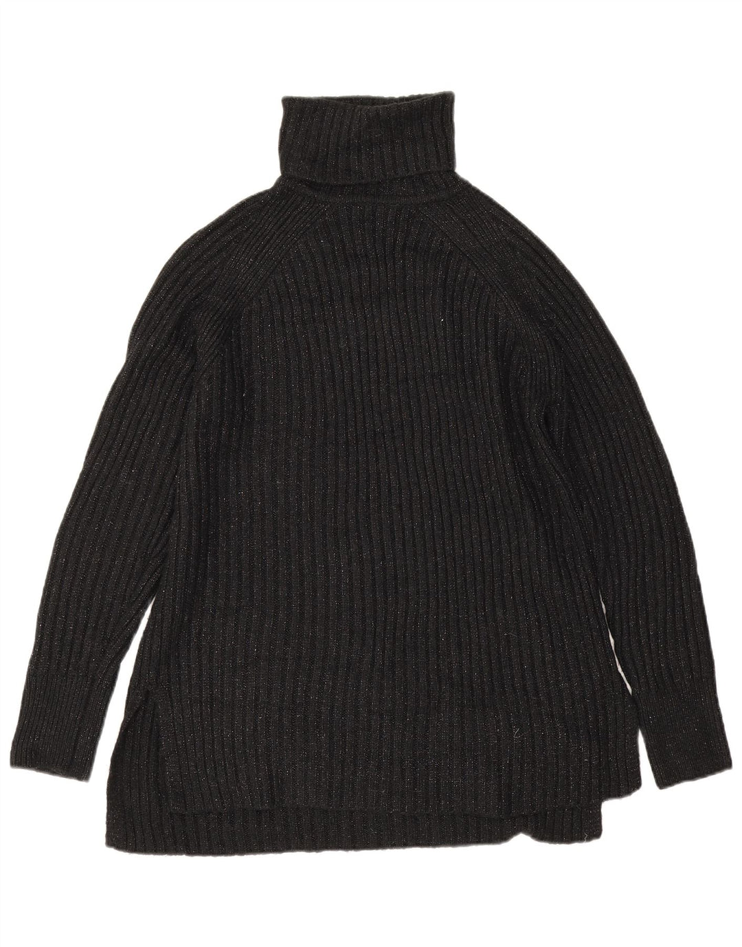 Marks & Spencer Damen-Pullover mit Rollkragen, Gr. 14, mittelschwarz gefleckt