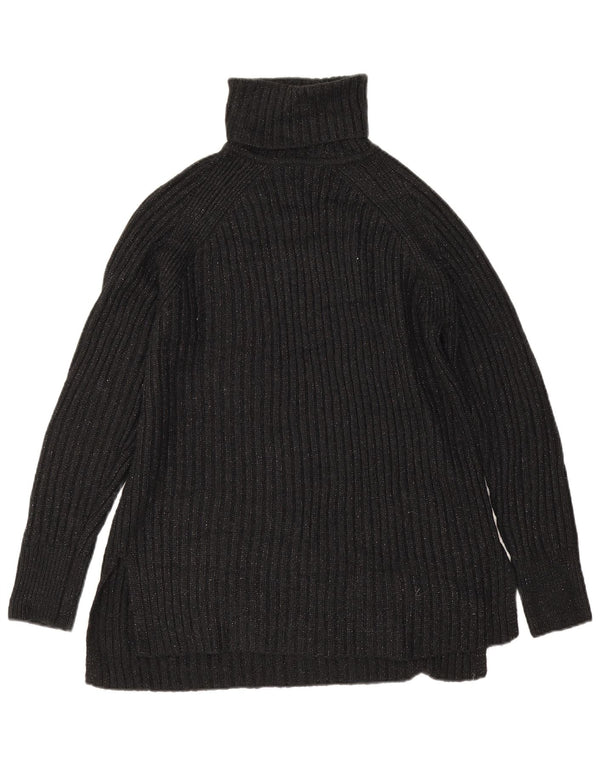 Marks & Spencer Damen-Pullover mit Rollkragen, Gr. 14, mittelschwarz gefleckt