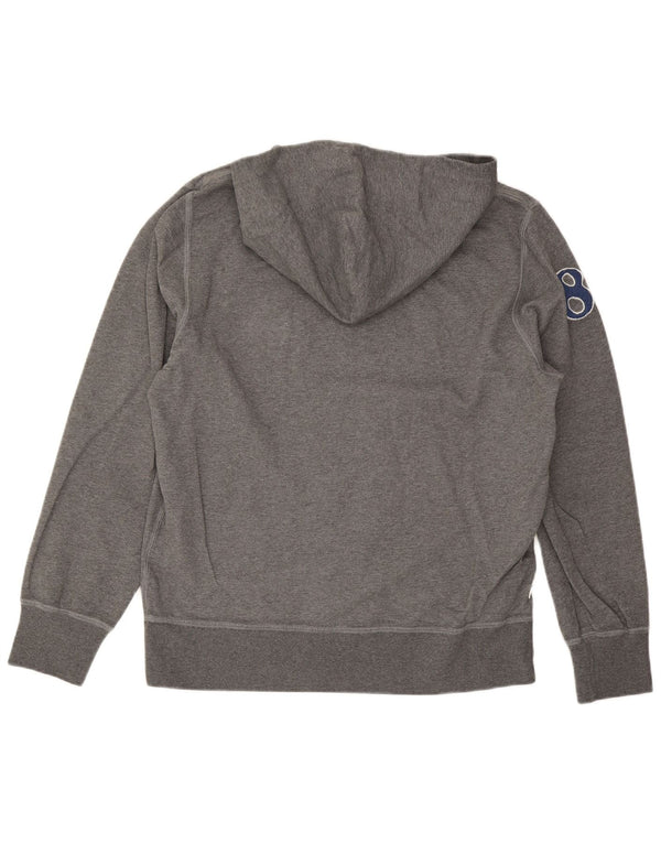 Franklin & Marshall Herren-Kapuzenpullover mit Grafik, 2XL, graue Baumwolle