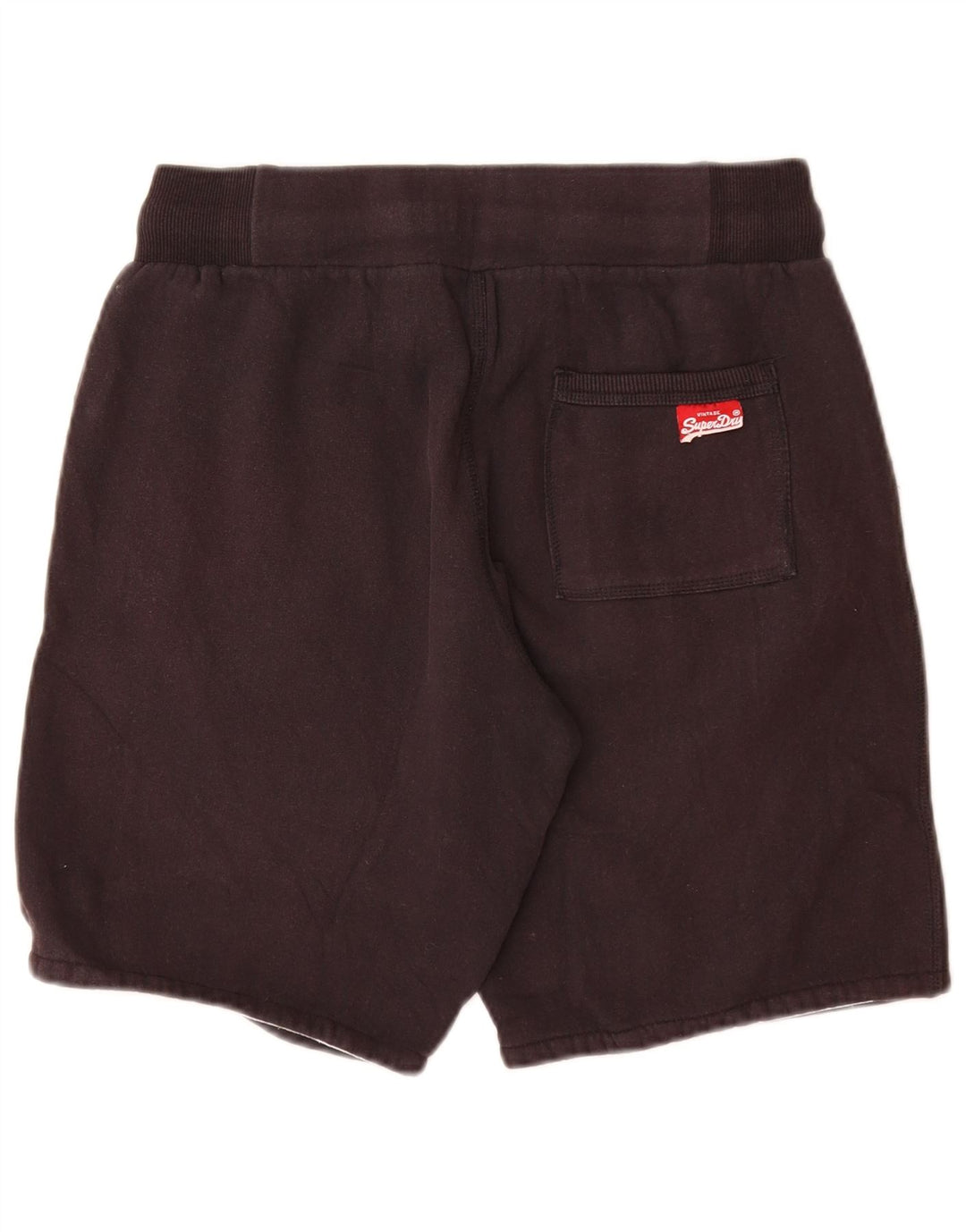 SUPERDRY Damen Graphic Sport Shorts UK 12 Mittelgraue Baumwolle