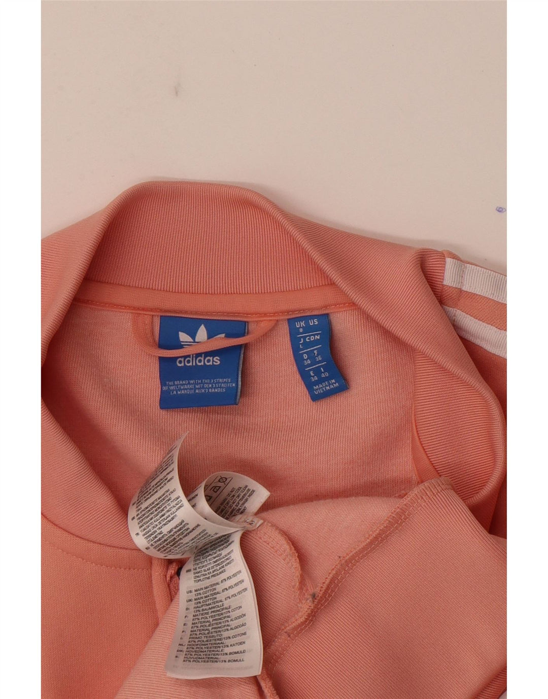 Adidas Damen Grafik-Trainingsanzug-Oberteiljacke UK 8 Small Pink Polyester