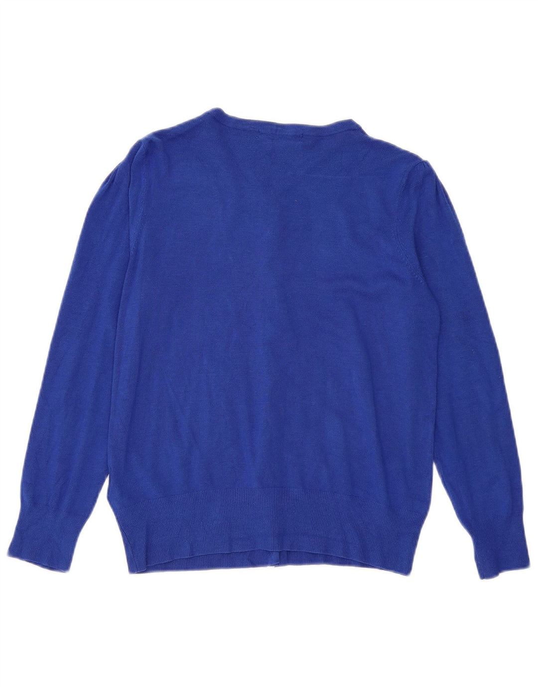 Marks & Spencer Damen-Cardigan-Pullover UK 12 Mittelblaue Viskose