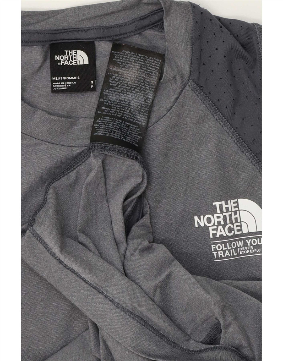 The North Face Herren-Weste mit Grafik, Größe S, Grau, Polyester, Sport