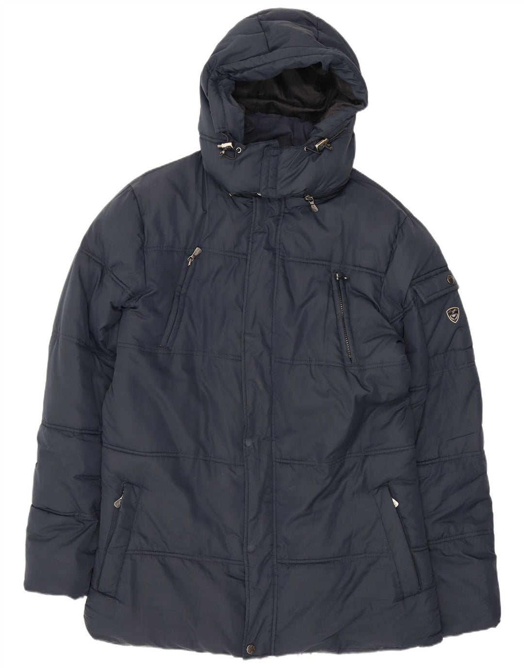Lotto gepolsterte Herrenjacke mit Kapuze, UK 44 2XL, Marineblau, Polyester