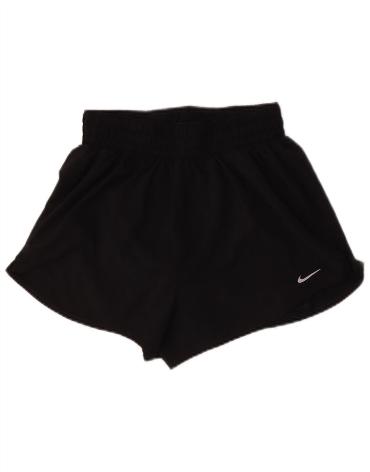 Nike Damen Dri Fit Sport Shorts UK 8 Small Schwarz Polyester
