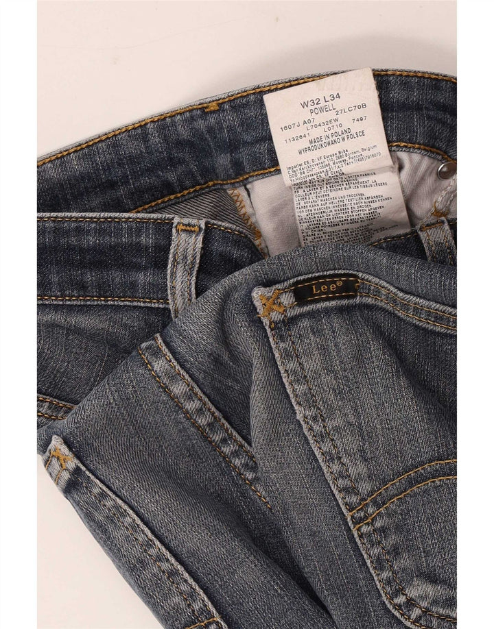 Lee Damen Powell Slim Jeans W32 L29 Blaue Baumwolle