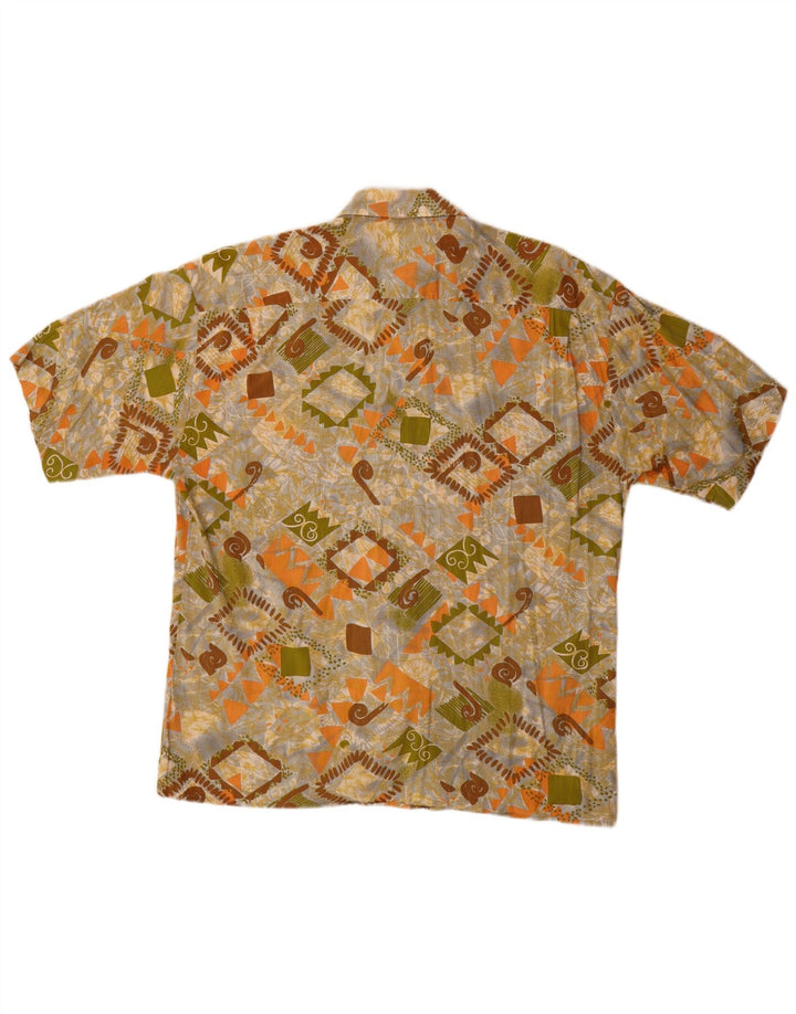 Mario's Herren-Kurzarmhemd, groß, mehrfarbig, geometrisch