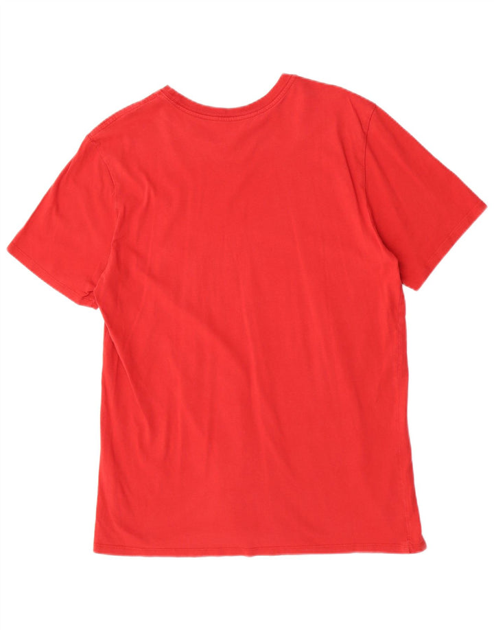 Nike Herren-T-Shirt mit Grafik, Größe L, aus roter Baumwolle