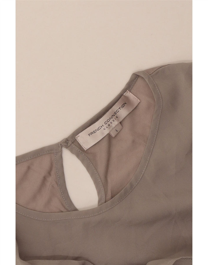French Connection Damen-Bluse, ärmellos, Größe 44, Grau