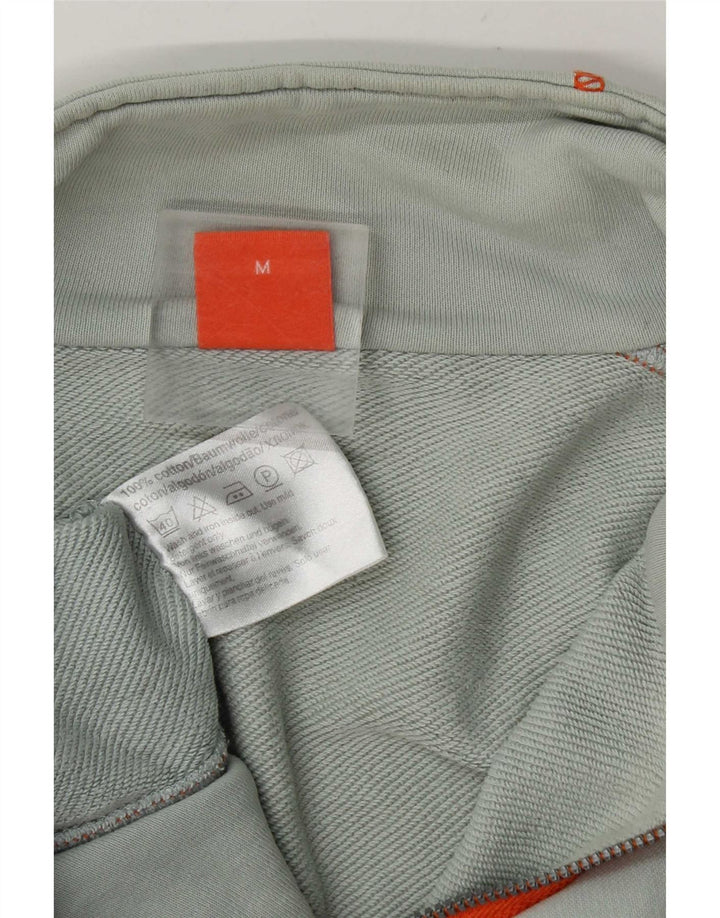 Hugo Boss Herren-Trainingsanzug-Top-Jacke aus mittelgrauer Baumwolle