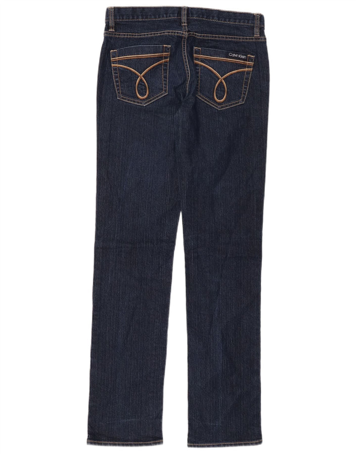 CALVIN KLEIN Damen Skinny Jeans US 2 XS W26 L31 Marineblaue Baumwolle