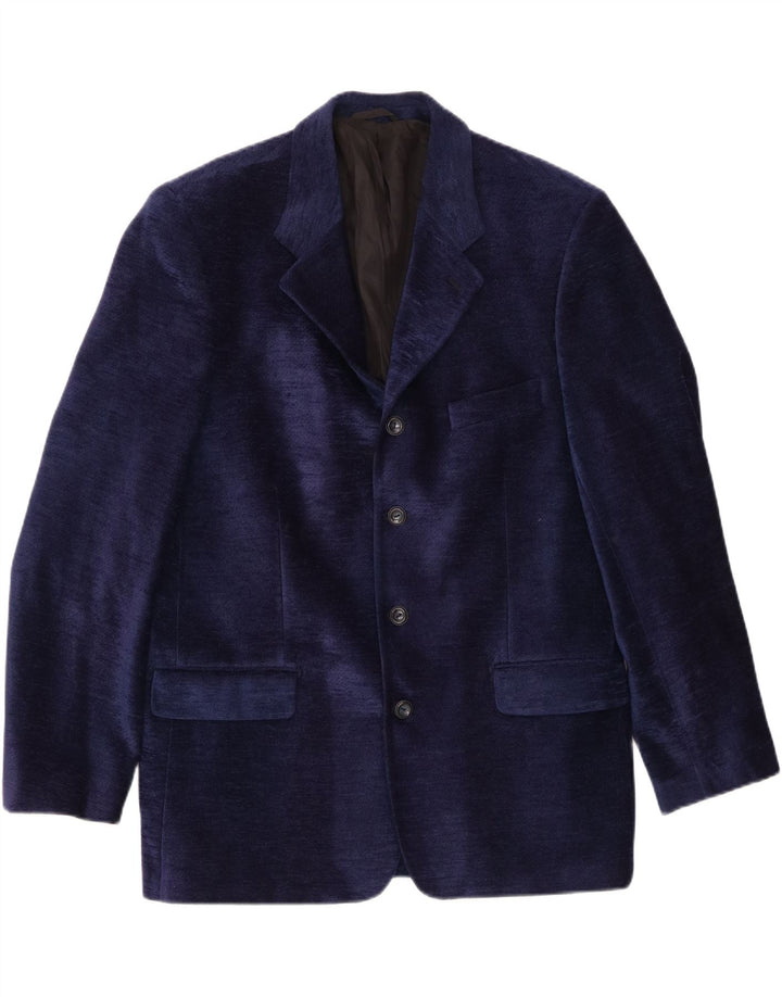 Vintage Herren 4-Knopf-Blazerjacke UK 40 Groß Marineblau