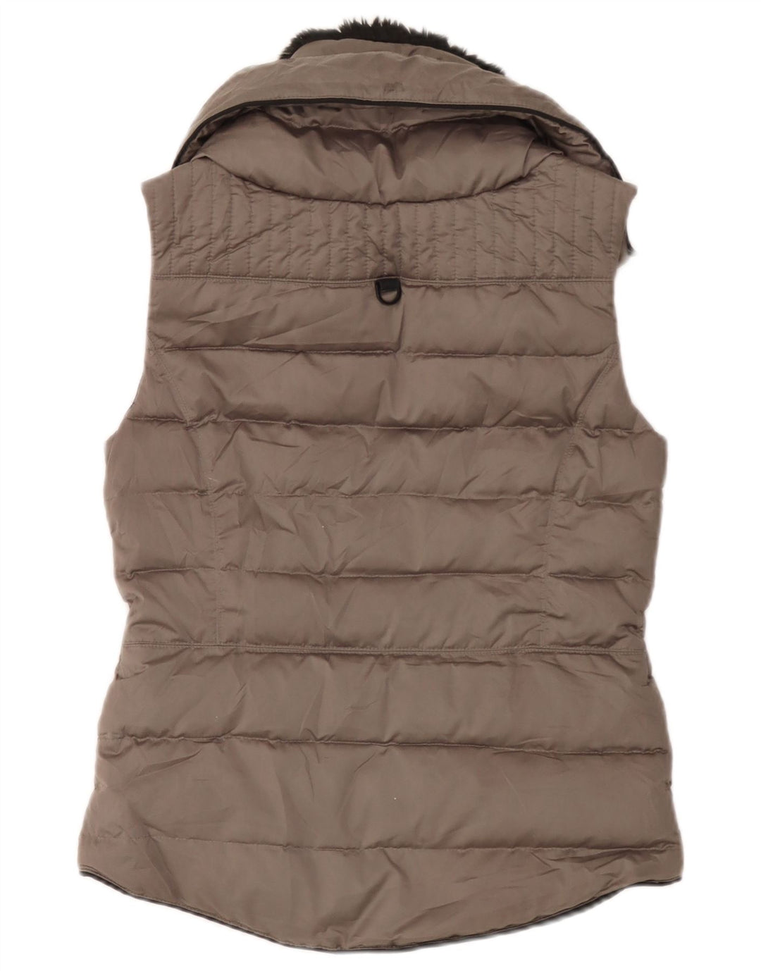 Zara Damen Übergroße wattierte Weste UK 6 XS Grau Polyester
