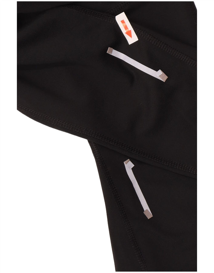 Nike Damen Dri Fit Leggings UK 12 Medium Schwarz Polyester